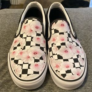 Vans Slip On Hibiscus Flower